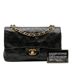 Small Classic Lambskin Double Flap