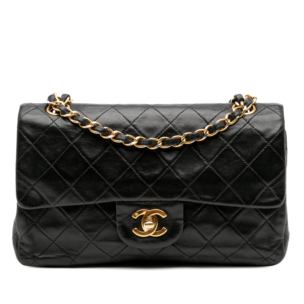 Small Classic Lambskin Double Flap