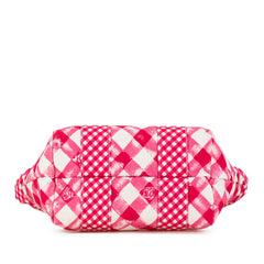 Small Canvas Printed CC Gingham Handbag