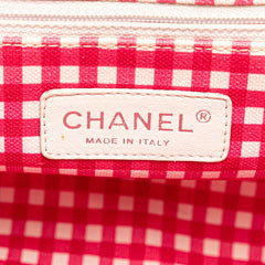 Small Canvas Printed CC Gingham Handbag