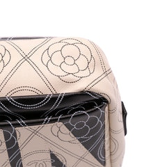 Coated Canvas Camellia Logo Camera Bag