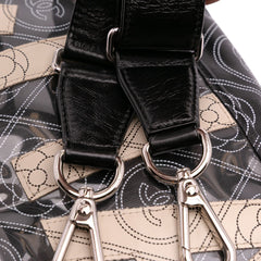 Coated Canvas Camellia Logo Camera Bag