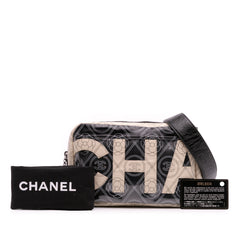 Coated Canvas Camellia Logo Camera Bag
