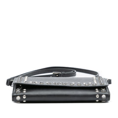 Saffiano Crystal Studded Wallet on Strap