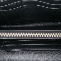 Saffiano Crystal Studded Wallet on Strap