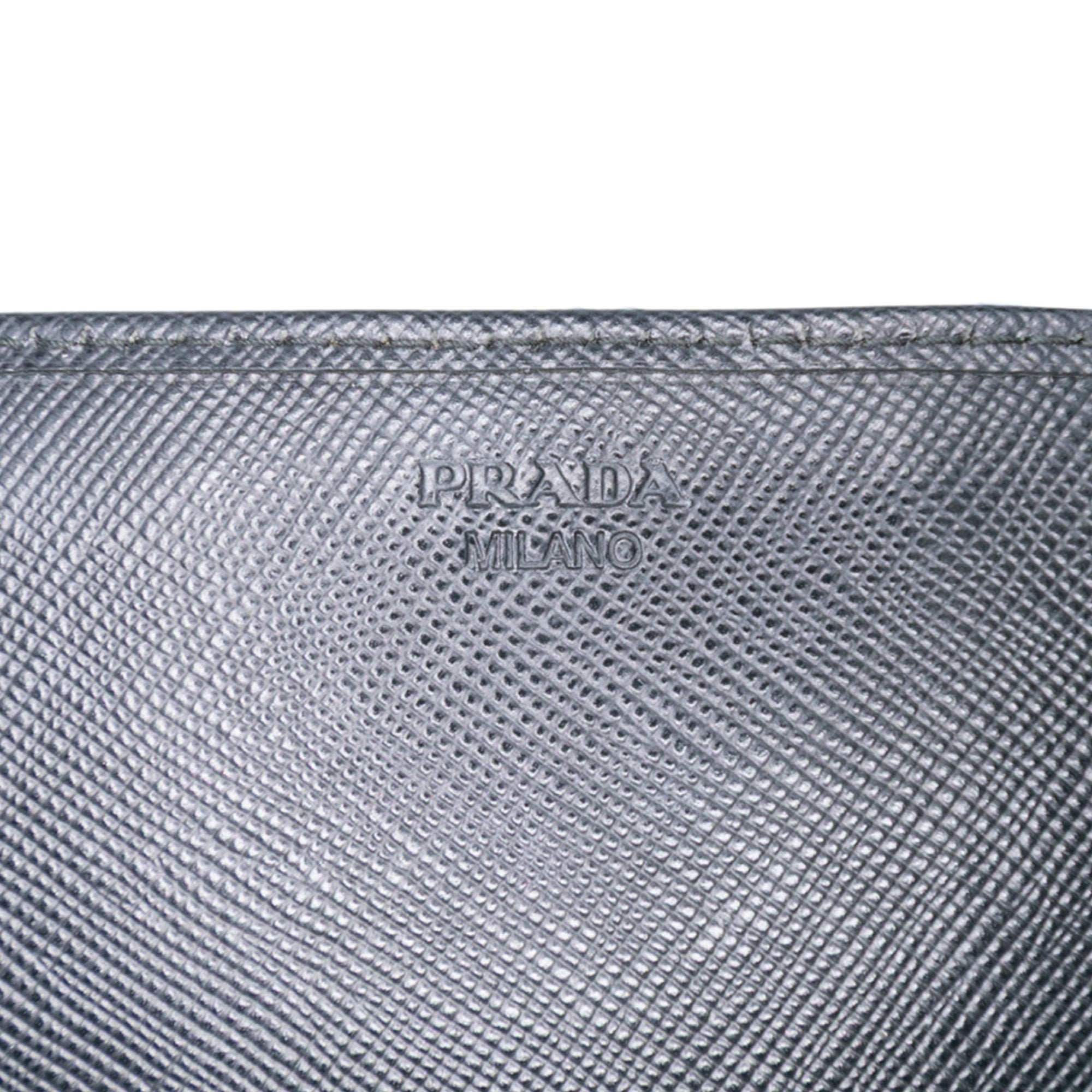 Saffiano Crystal Studded Wallet on Strap