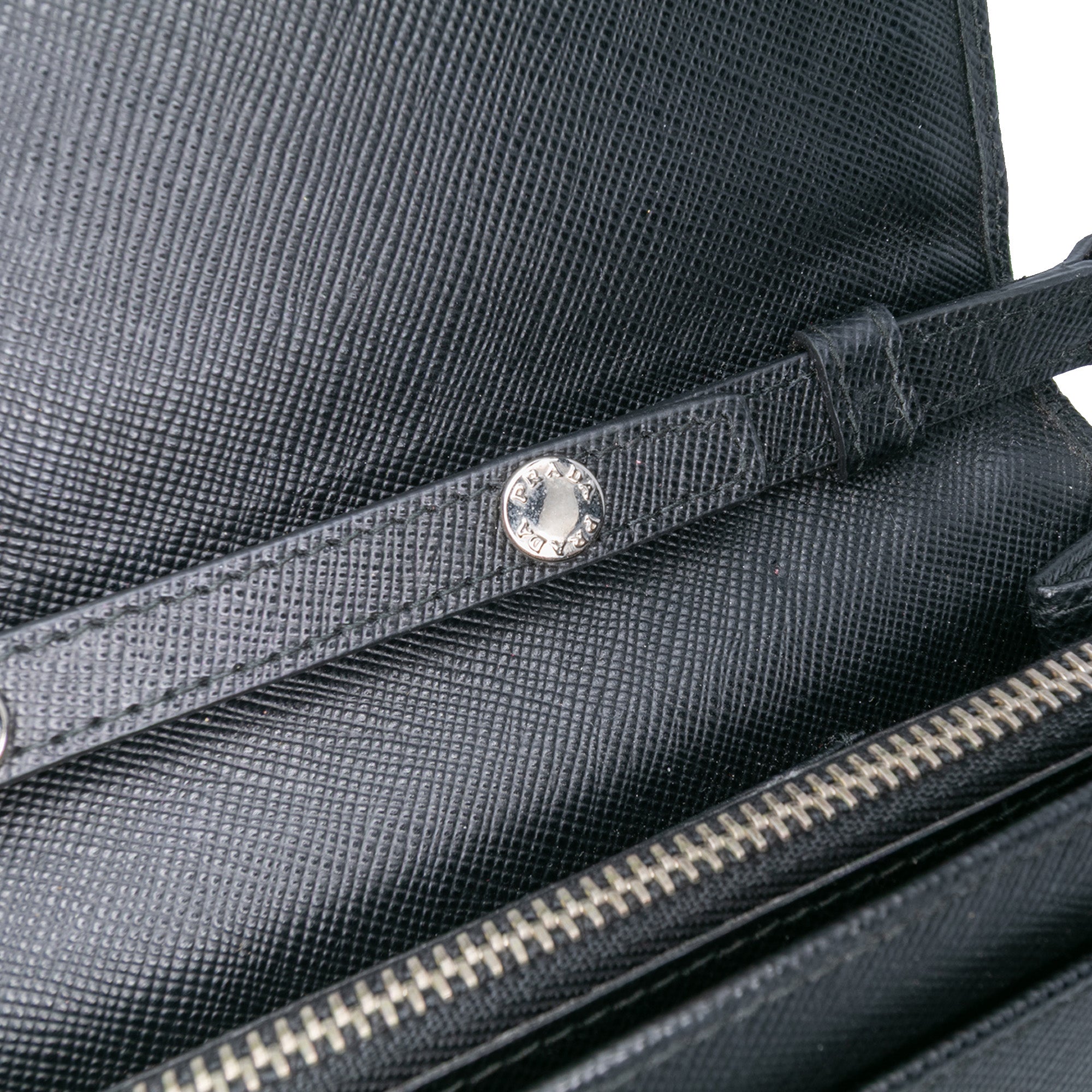 Saffiano Crystal Studded Wallet on Strap