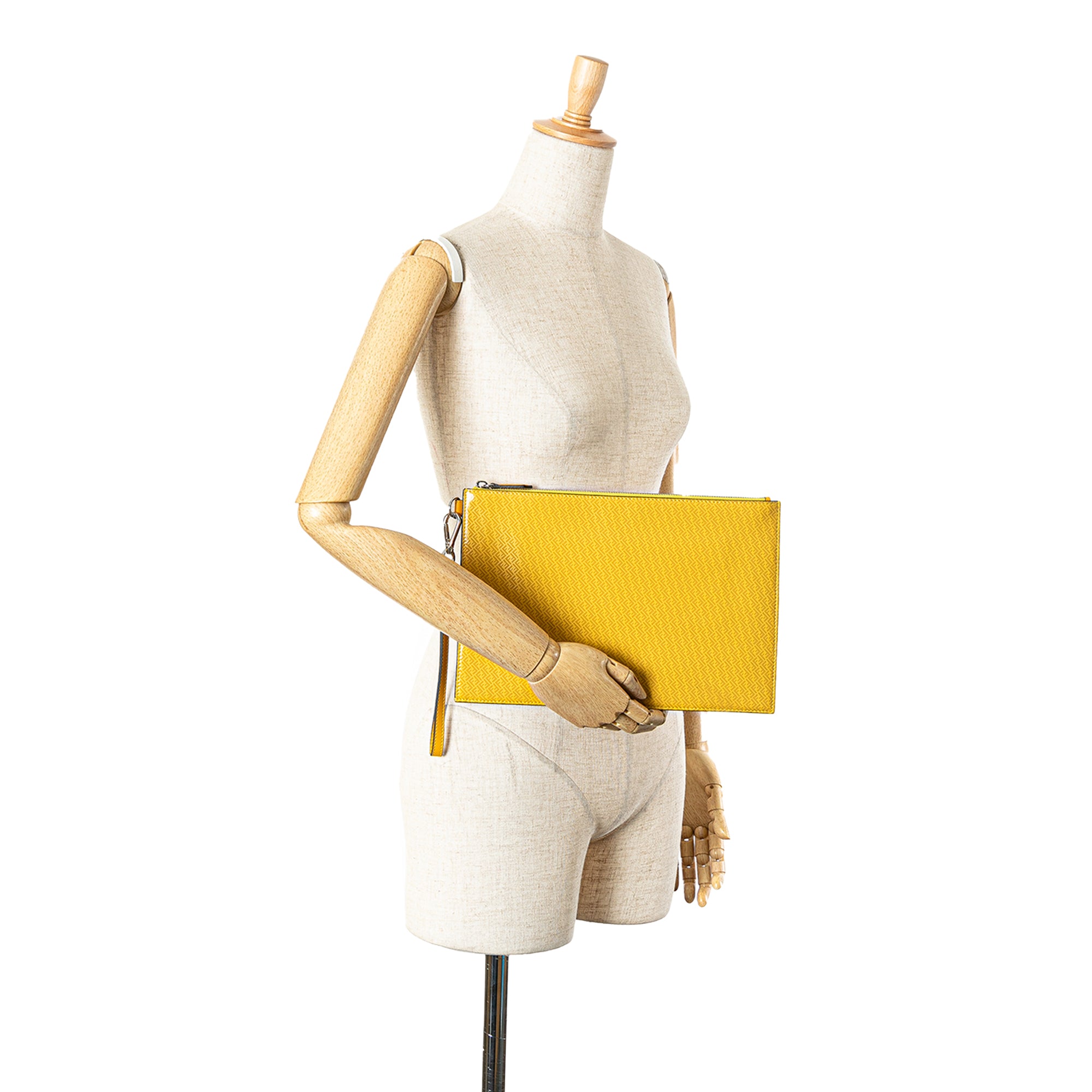 Micro Zucca Leather Clutch