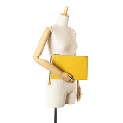 Micro Zucca Leather Clutch