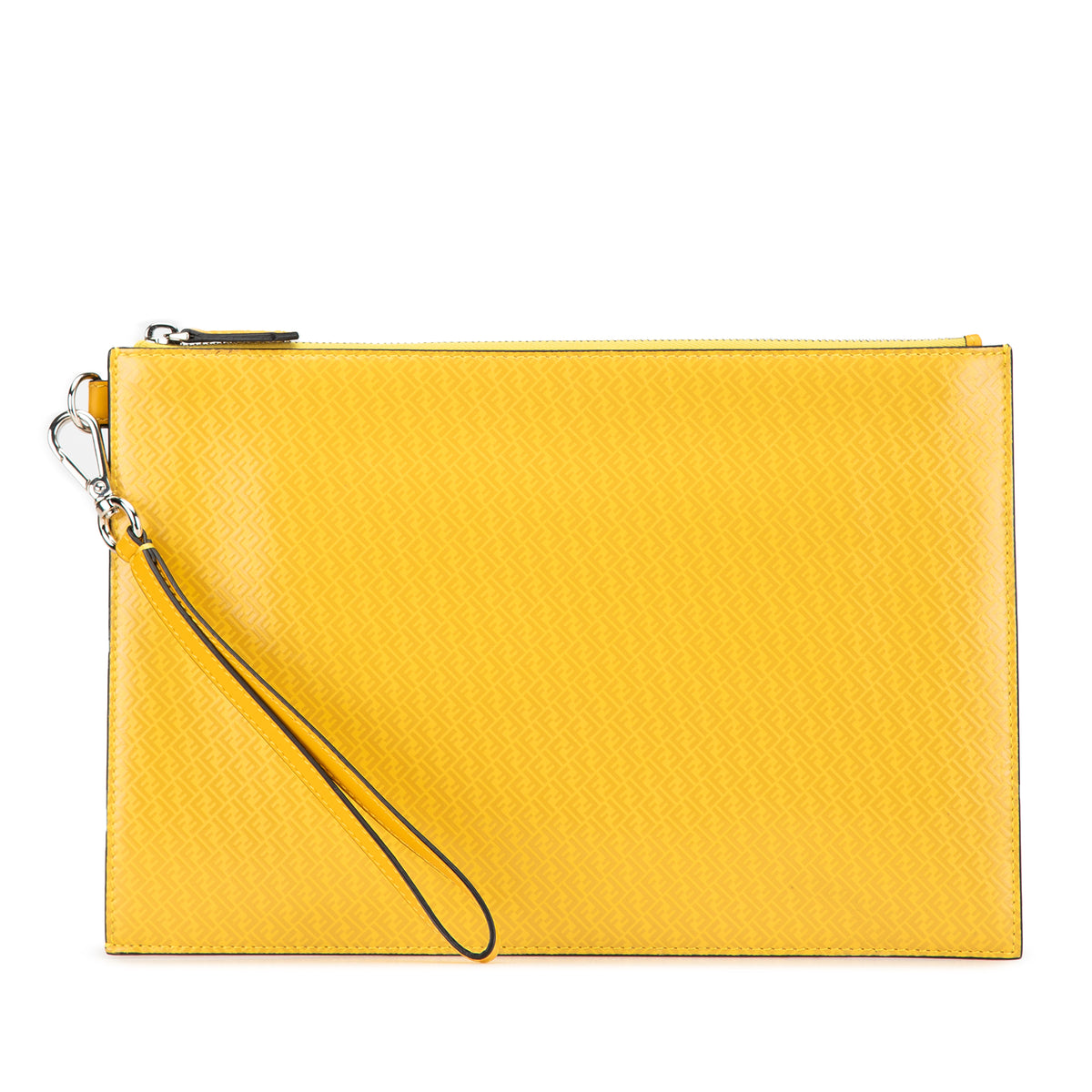 Micro Zucca Leather Clutch