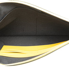 Micro Zucca Leather Clutch