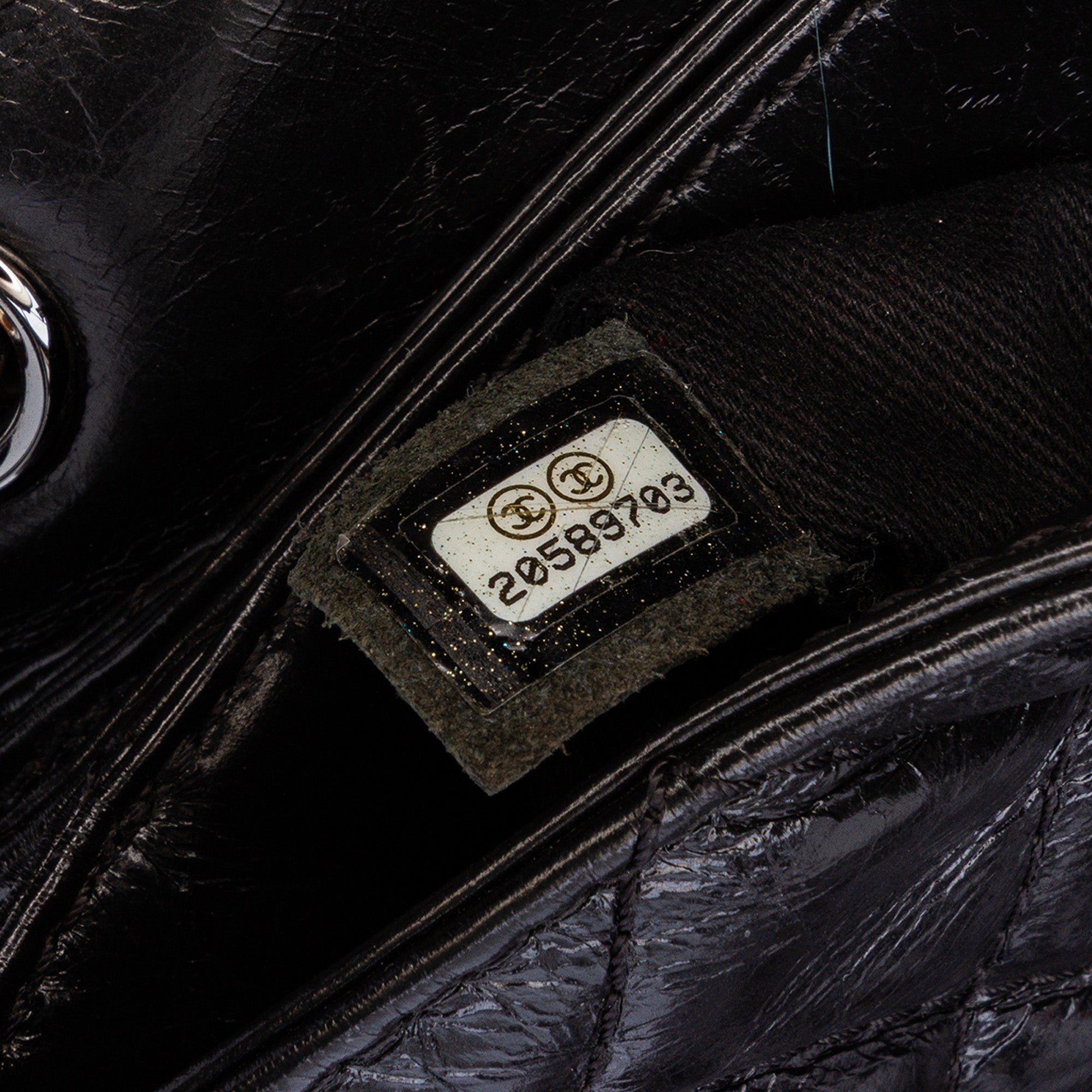 Medium Quilted Glazed Calfskin Lady Pearly Flap