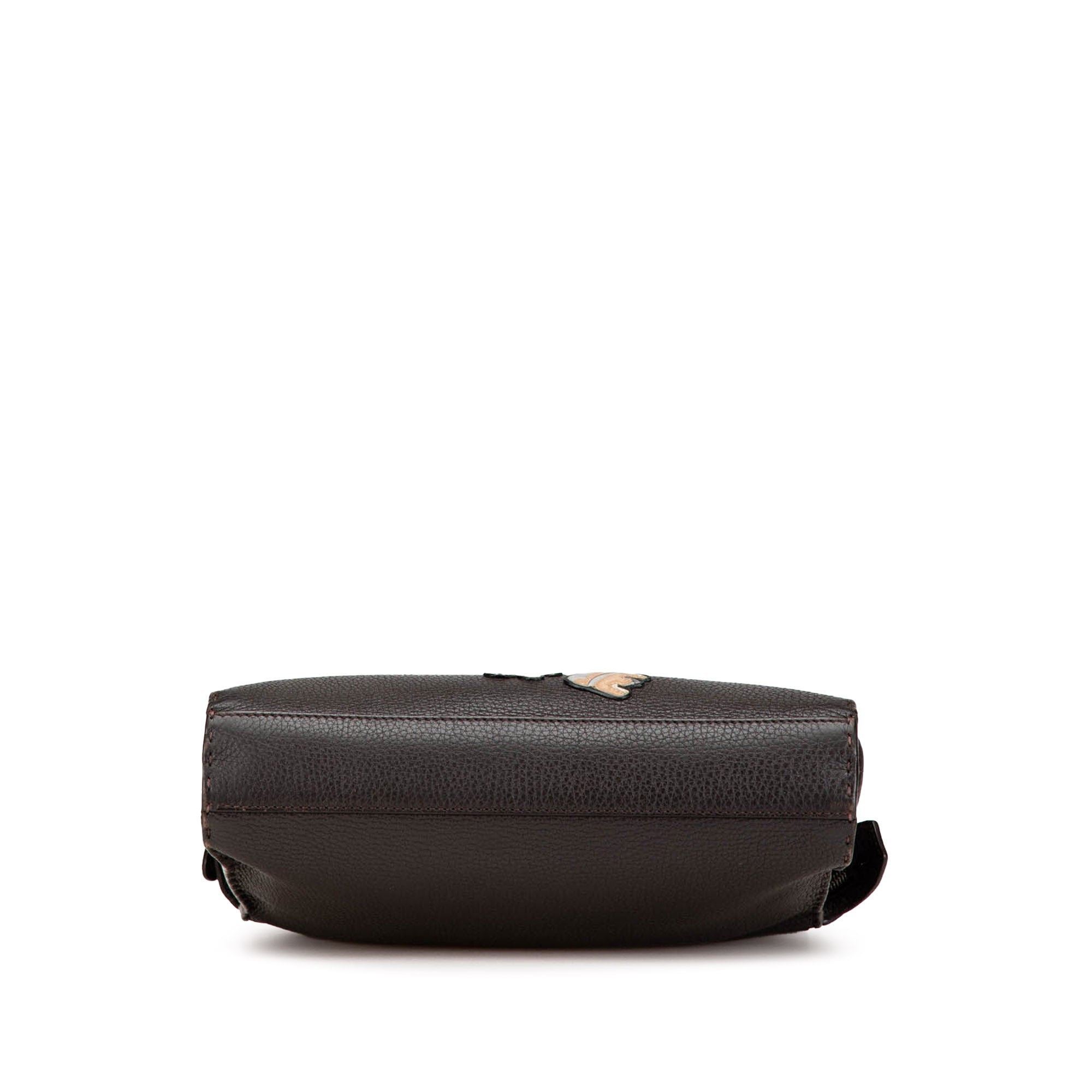 Mini Calfskin Romano Selleria Peekaboo Iconic Fit Satchel