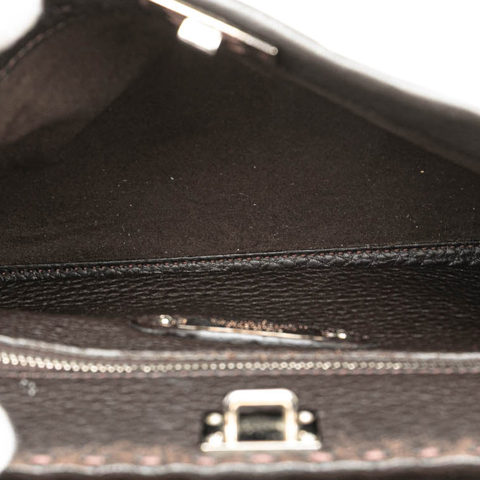Mini Calfskin Romano Selleria Peekaboo Iconic Fit Satchel