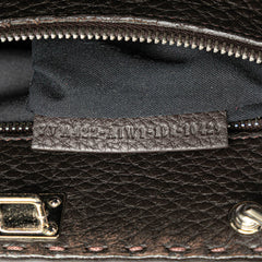 Mini Calfskin Romano Selleria Peekaboo Iconic Fit Satchel