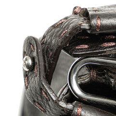 Mini Calfskin Romano Selleria Peekaboo Iconic Fit Satchel