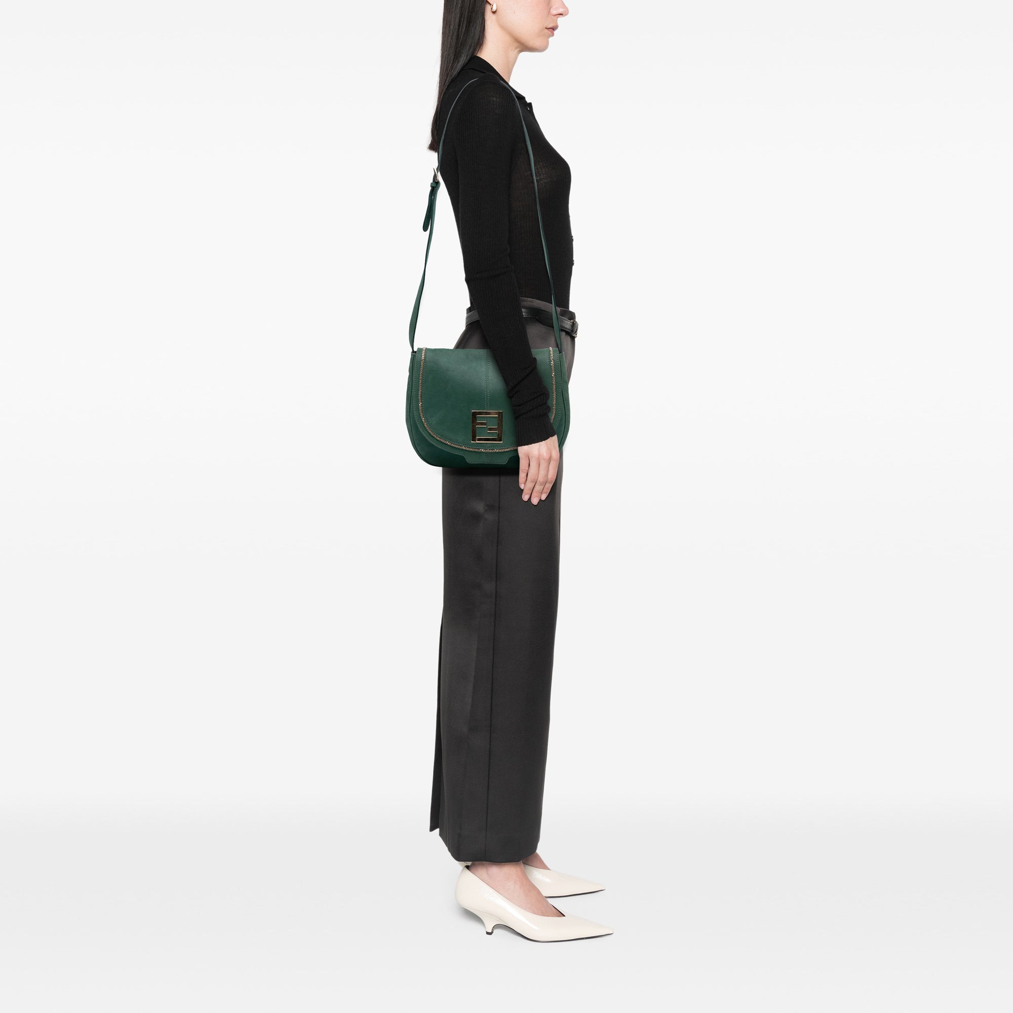 Metallic Calfskin Crossbody