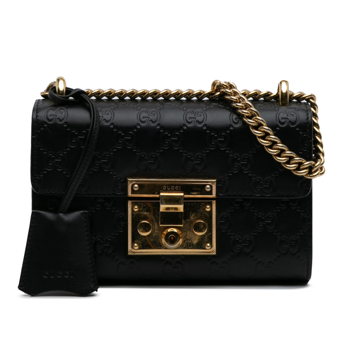 Small Guccissima Padlock Crossbody