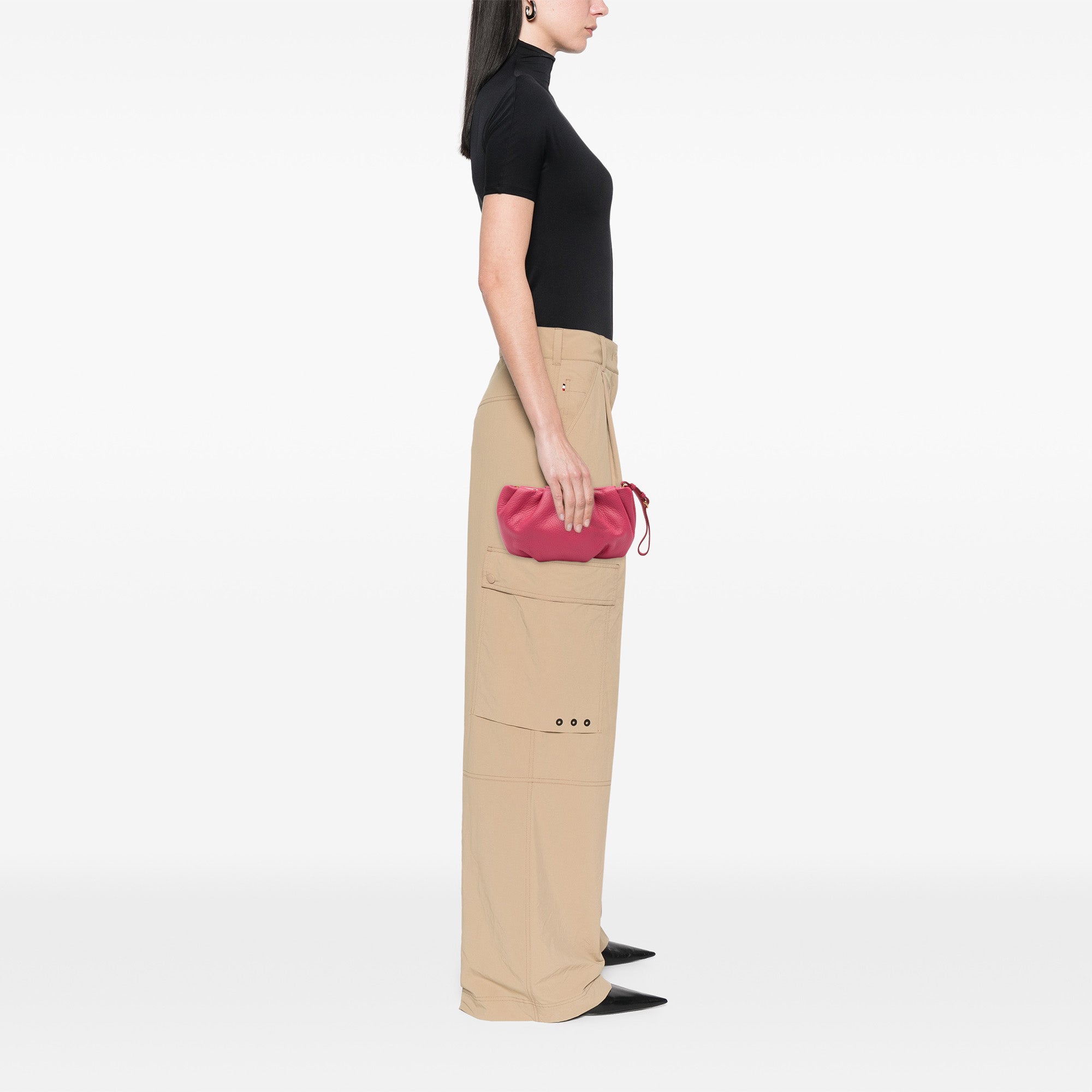 Vitello Daino Wristlet Clutch
