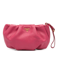Vitello Daino Wristlet Clutch