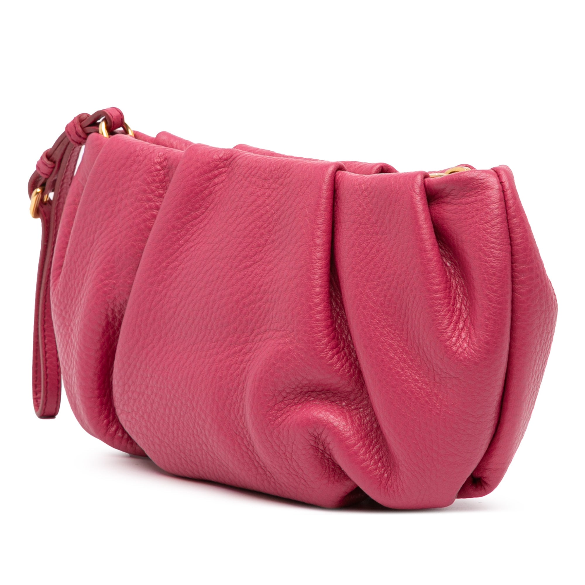 Vitello Daino Wristlet Clutch