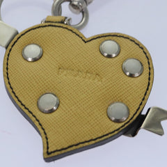 Prada Charm Logo Key Ring Saffiano Leather