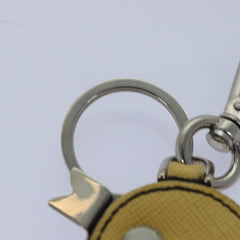 Prada Charm Logo Key Ring Saffiano Leather