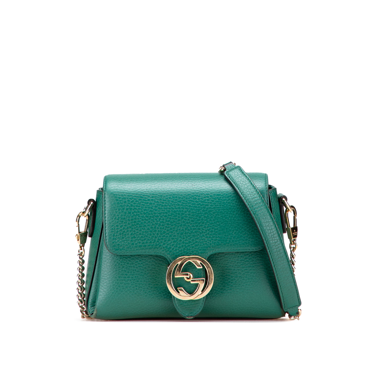 Small Dollar Calfskin Interlocking G Crossbody