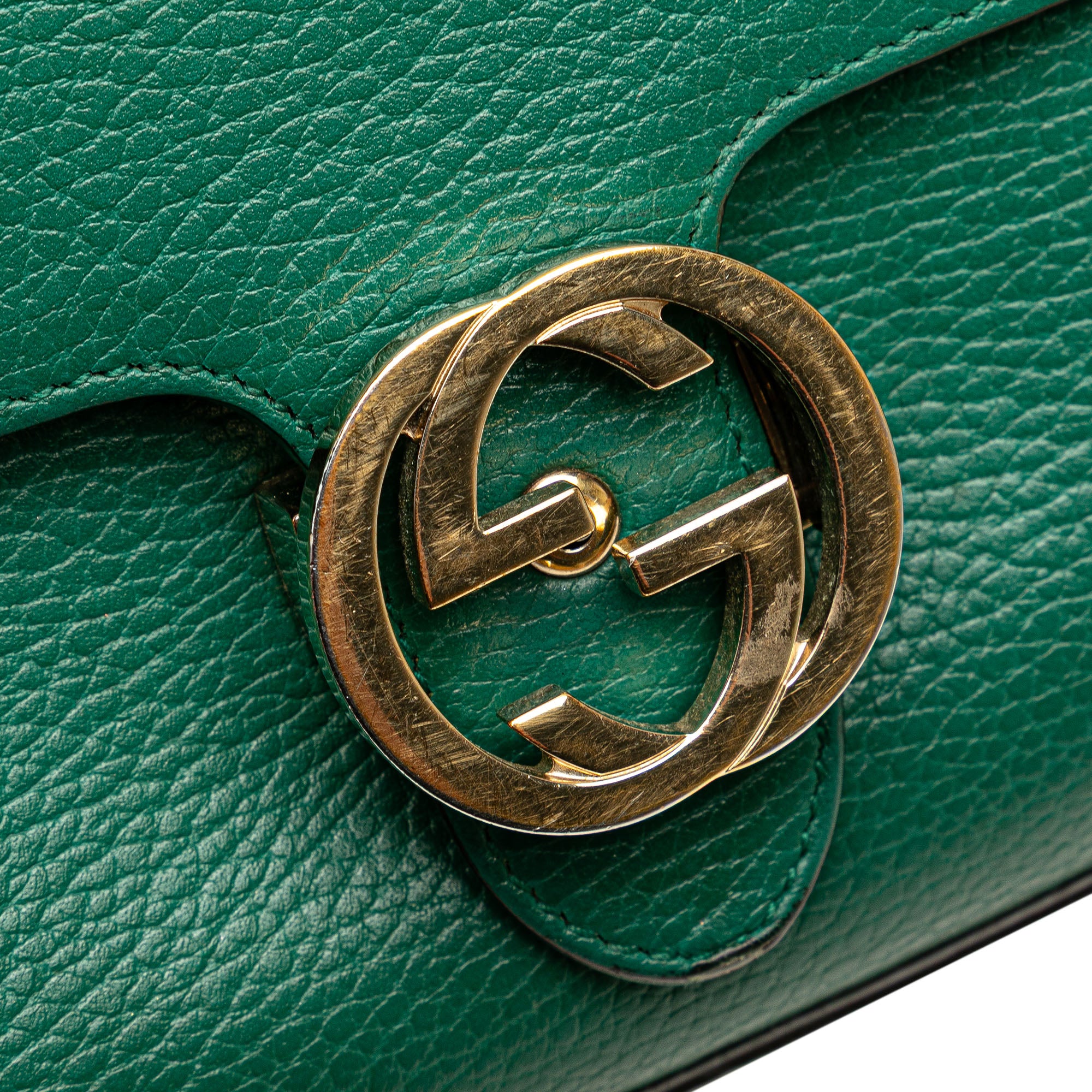 Small Dollar Calfskin Interlocking G Crossbody