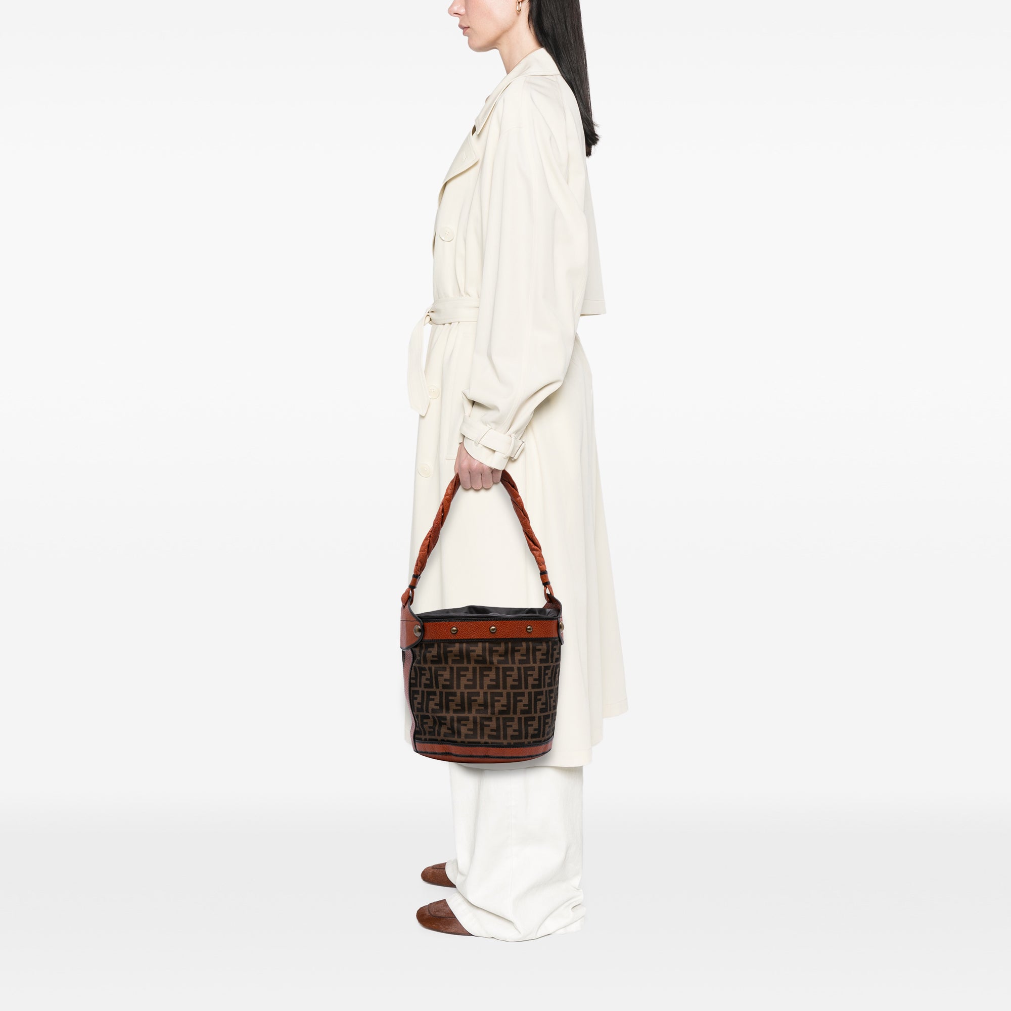 Zucca Canvas Palazzo Bucket Bag