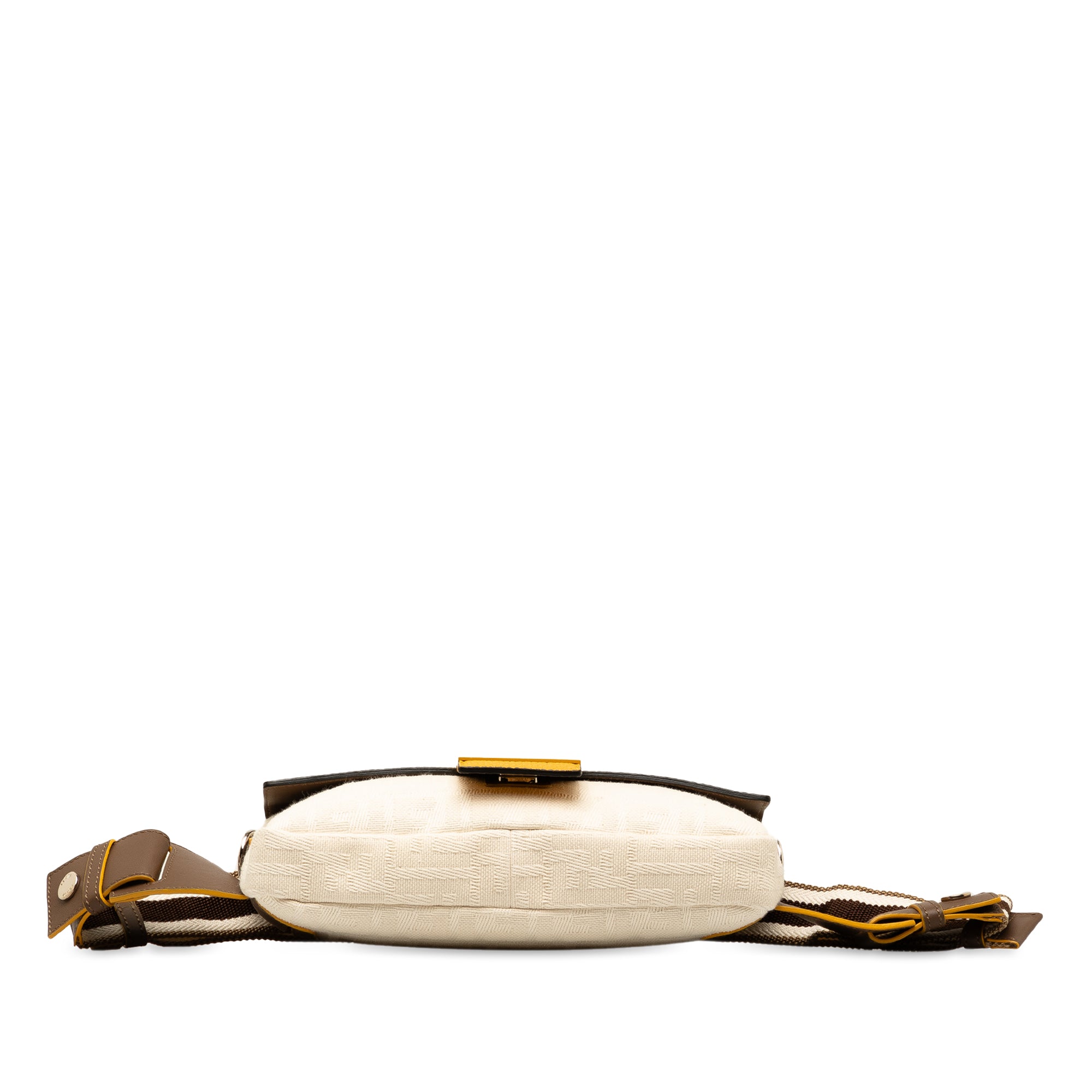 Zucca Canvas and Leather Convertible Baguette