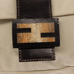 Fendi Mamma Baguette Shoulder Bag Canvas