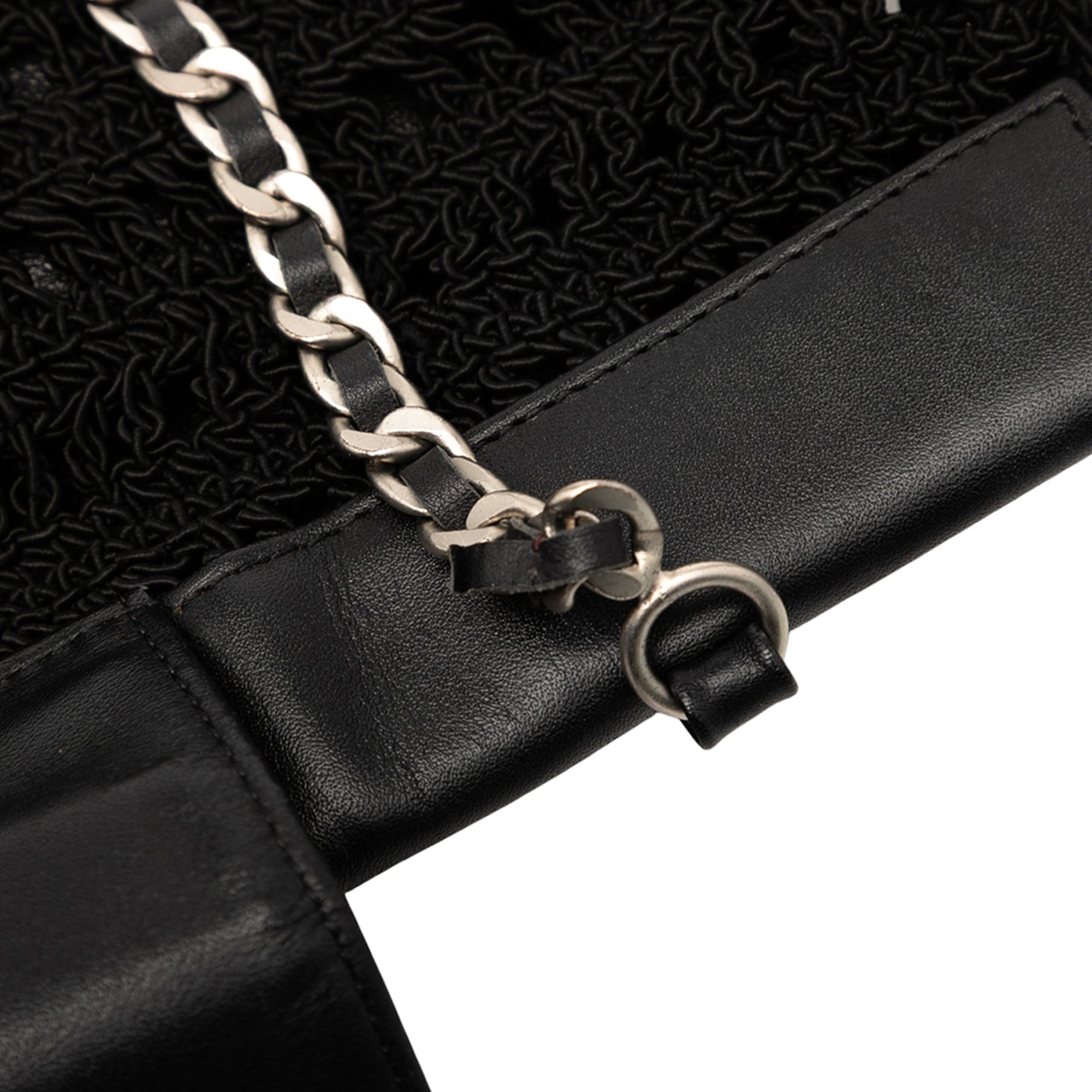 CC Crochet Raffia Chain Tote