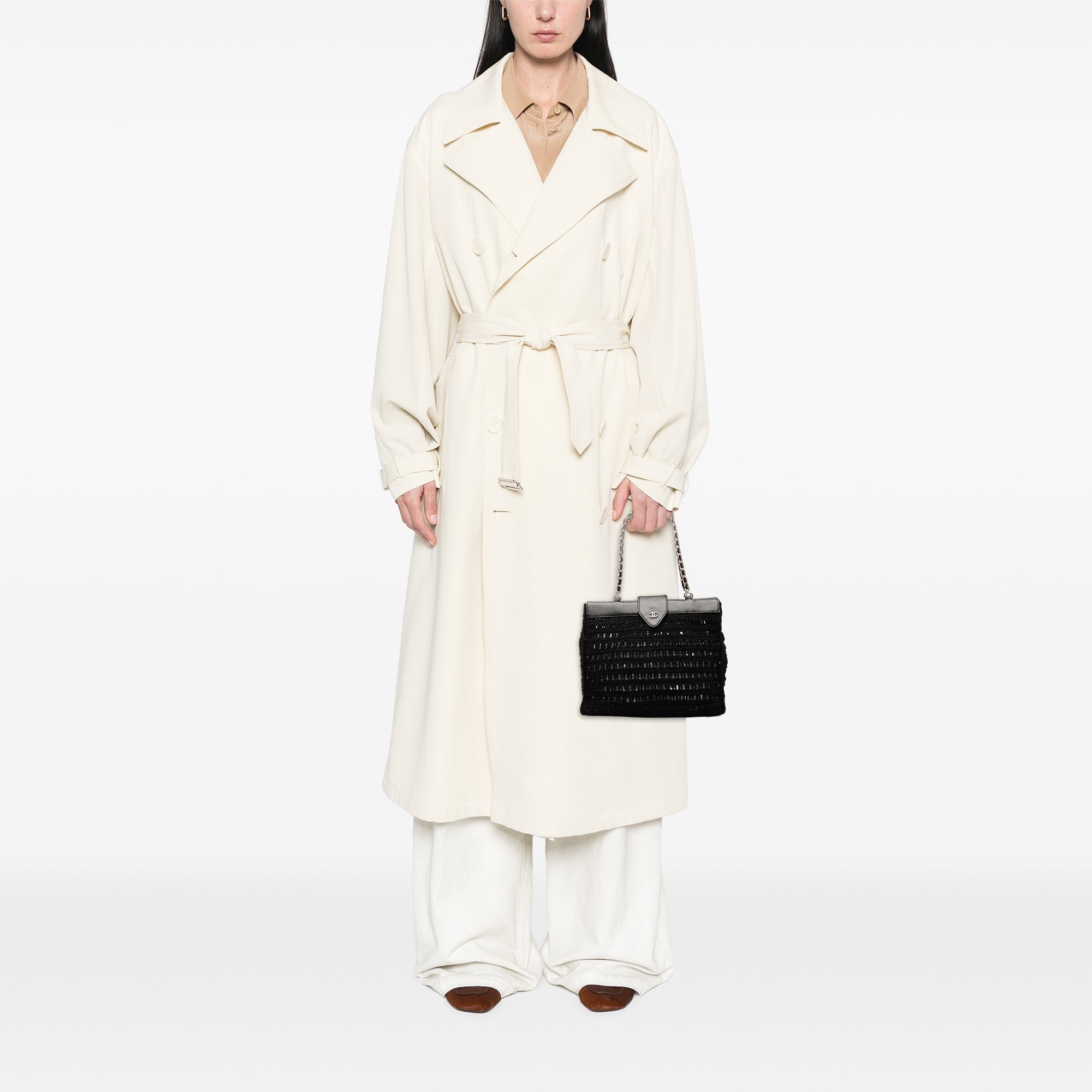 CC Crochet Raffia Chain Tote