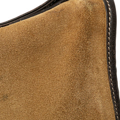 Anagram Suede Shoulder Bag_9