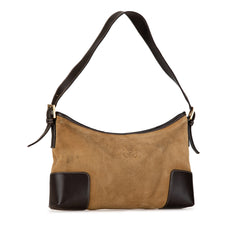 Anagram Suede Shoulder Bag_1