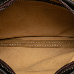 Anagram Suede Shoulder Bag_4