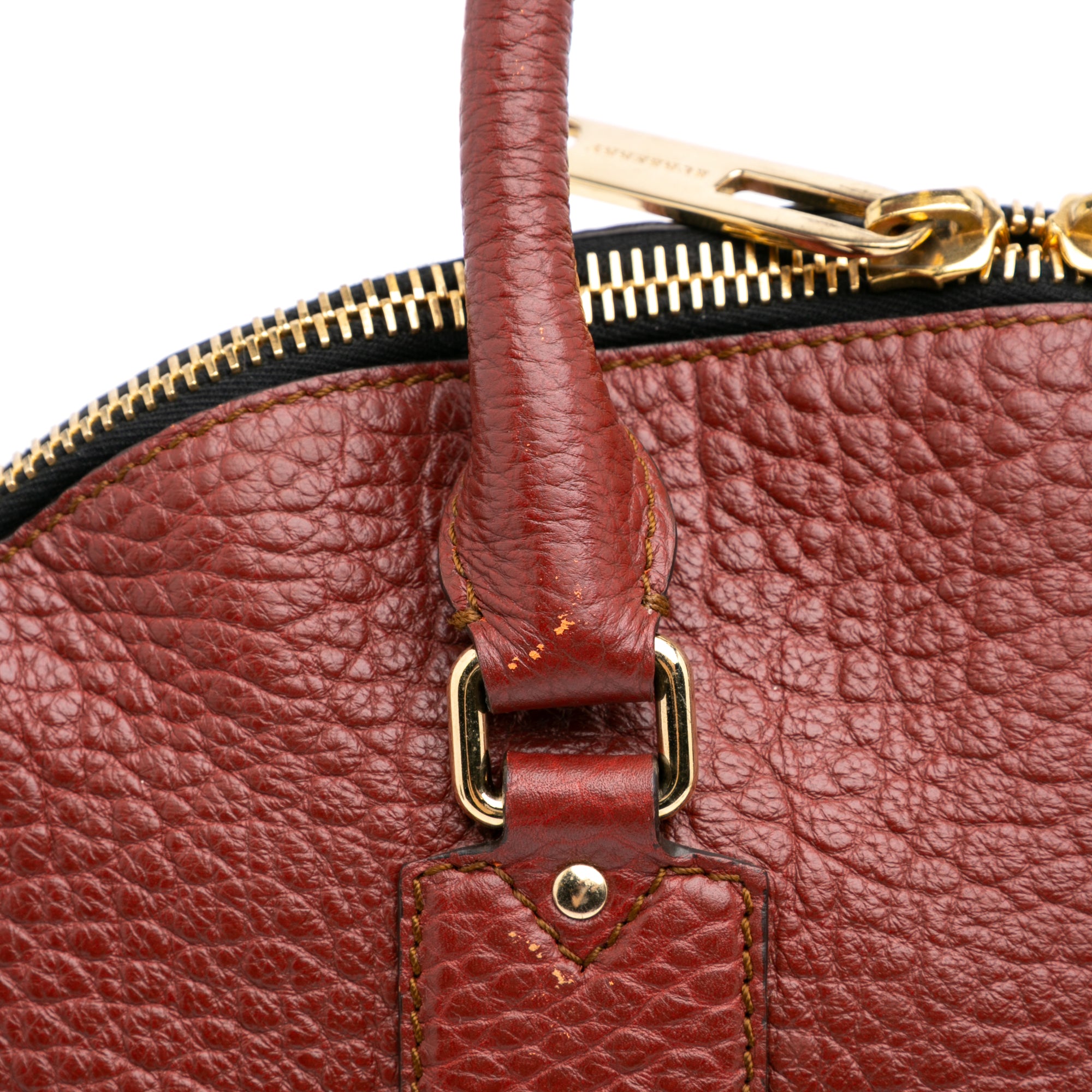 Medium Grained Calfskin Heritage Orchard Bowling Bag