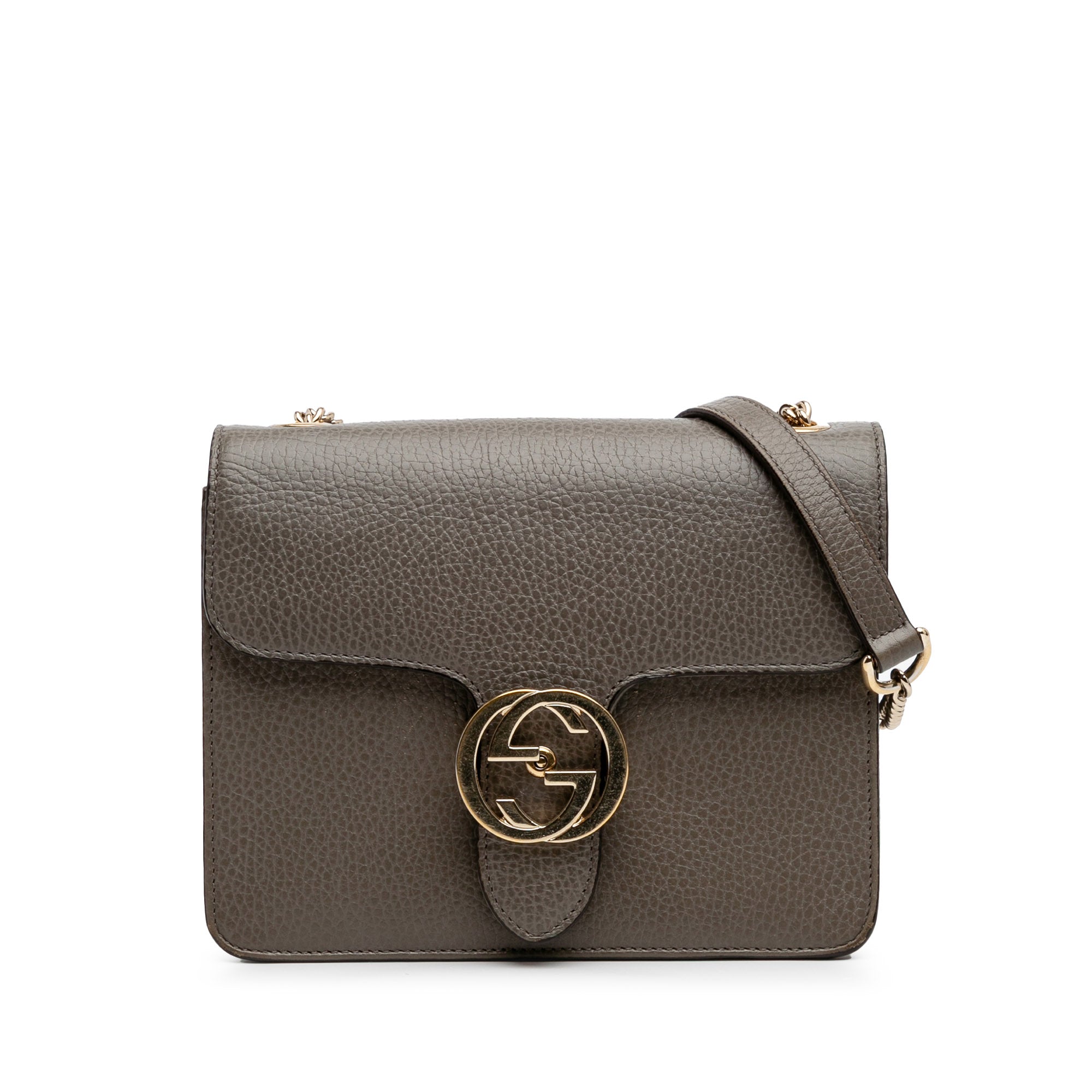 Small Dollar Calfskin Interlocking G Crossbody