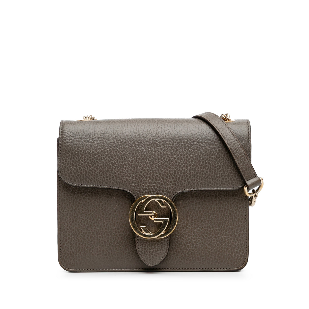 Small Dollar Calfskin Interlocking G Crossbody