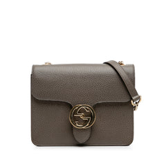 Small Dollar Calfskin Interlocking G Crossbody