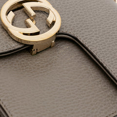 Small Dollar Calfskin Interlocking G Crossbody