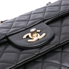 CC Quilted Lambskin Double Flap