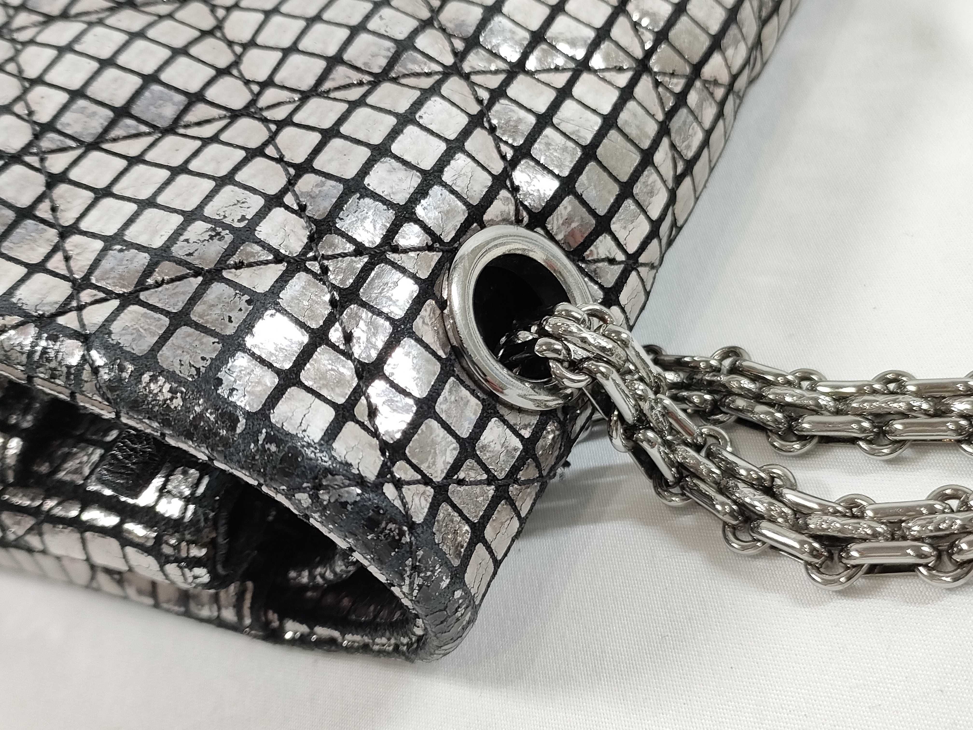 Chanel Mirror Reissue 2.55 Flap Bag Quilted Suede with Calfskin