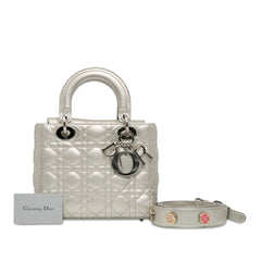 Small Metallic Grained Calfskin Cannage My ABCDior Lady Dior