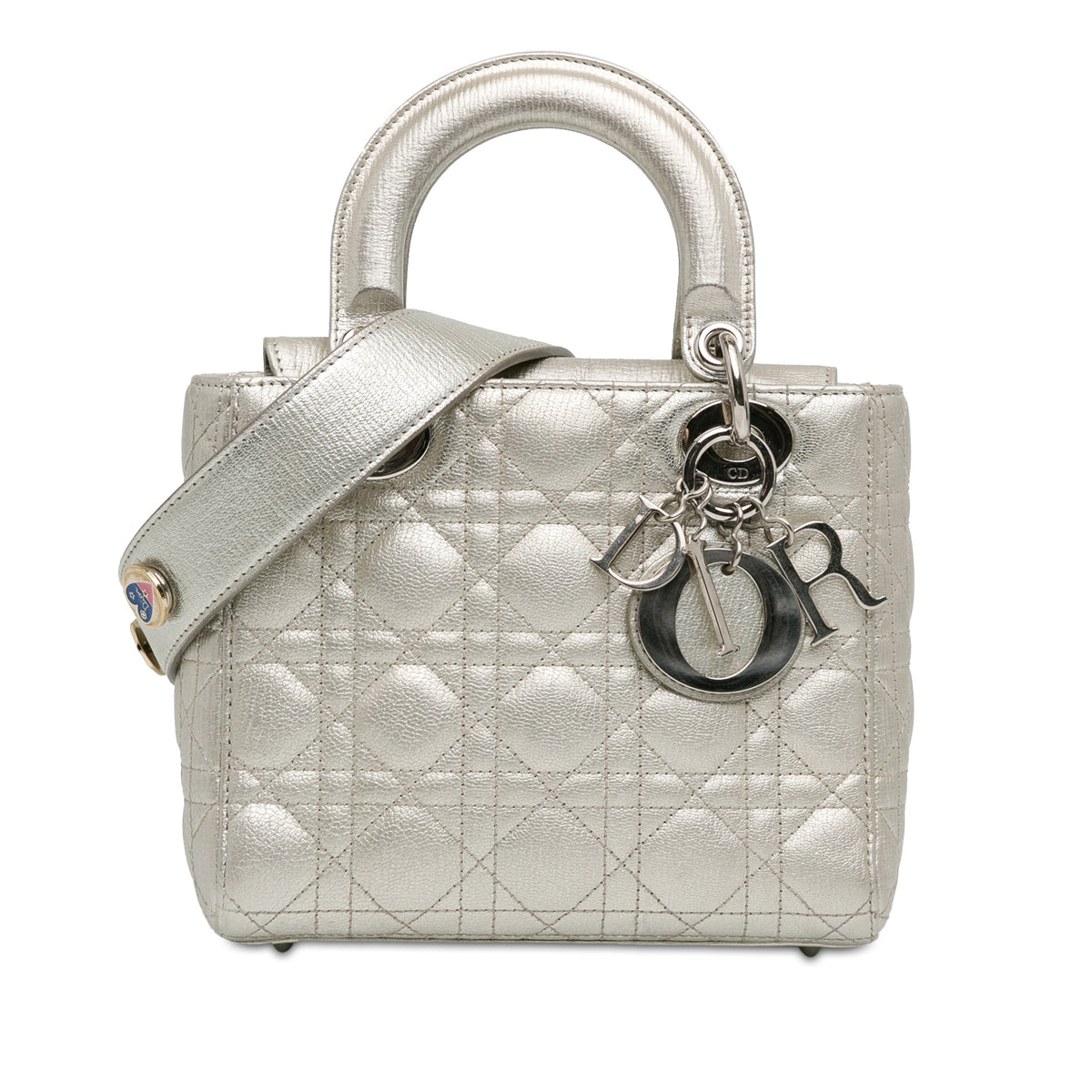 Small Metallic Grained Calfskin Cannage My ABCDior Lady Dior