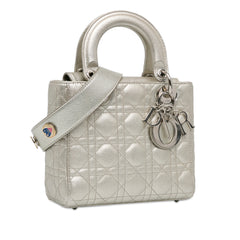 Small Metallic Grained Calfskin Cannage My ABCDior Lady Dior