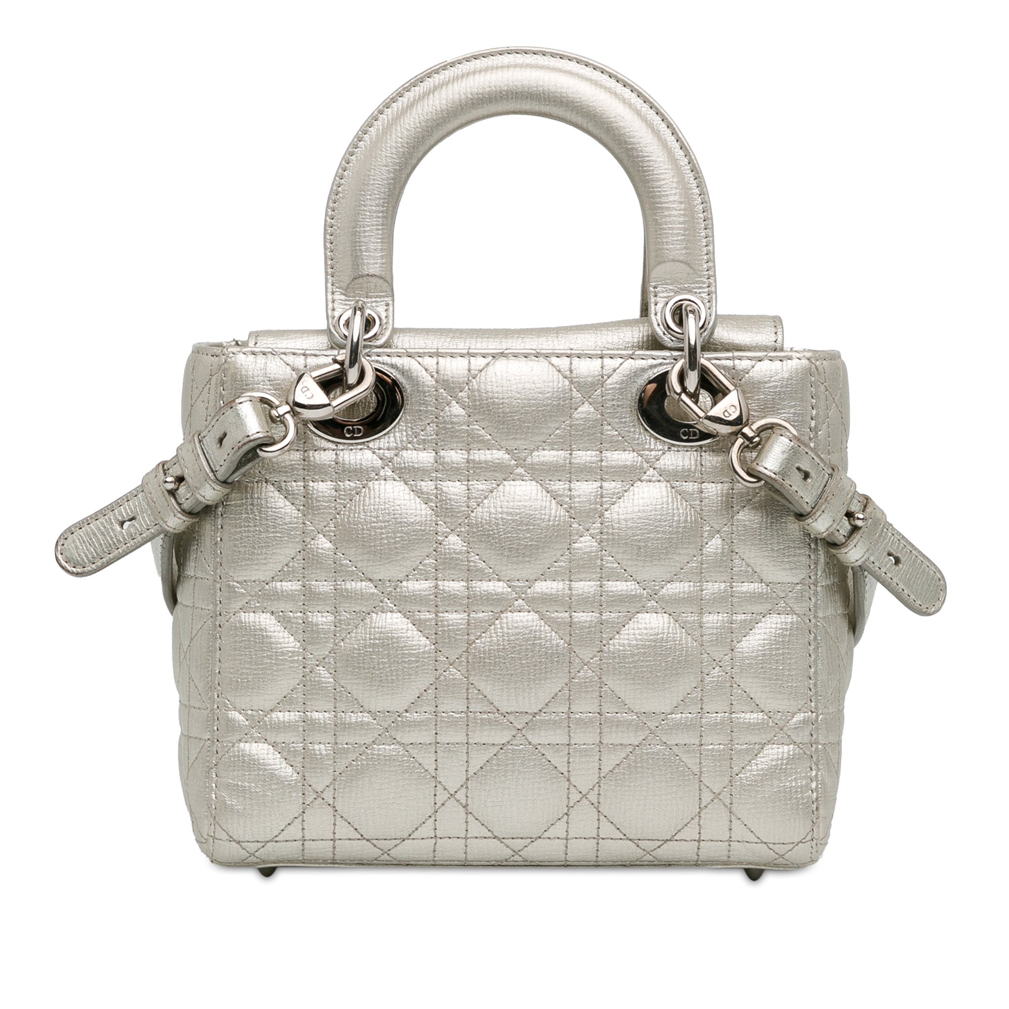Small Metallic Grained Calfskin Cannage My ABCDior Lady Dior