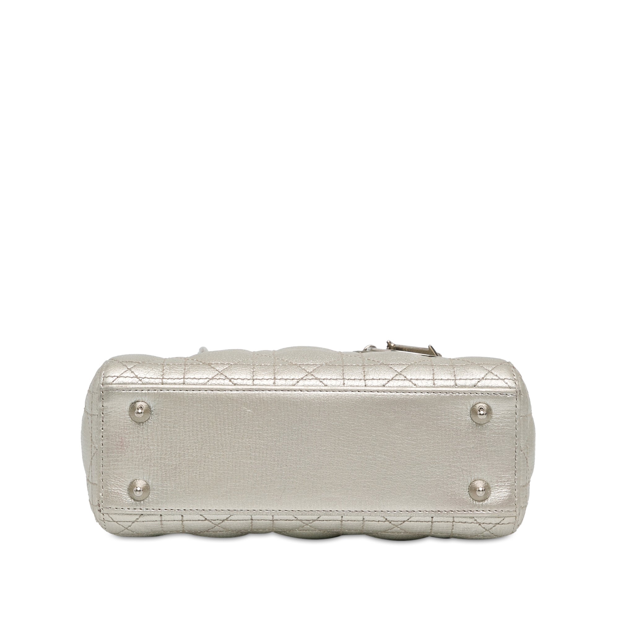 Small Metallic Grained Calfskin Cannage My ABCDior Lady Dior