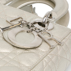 Small Metallic Grained Calfskin Cannage My ABCDior Lady Dior